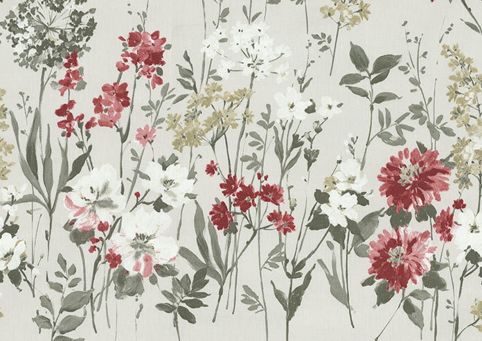 Wild Meadow, Ruby - Made to Measure Curtains - Image 8